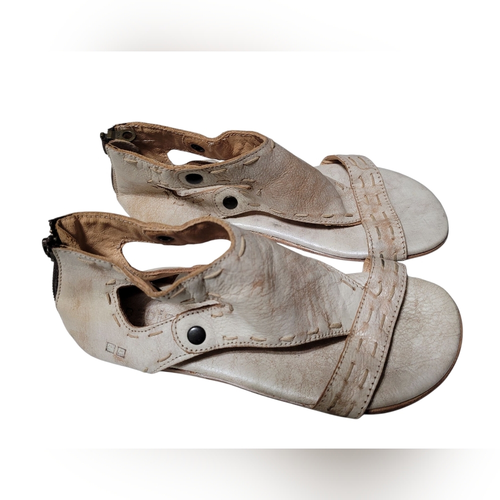 BED|STU Distressed  Leather Sandals Size  8.5